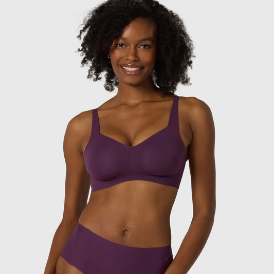 Beyond (SC) Wireless T-shirt Bra - Plum