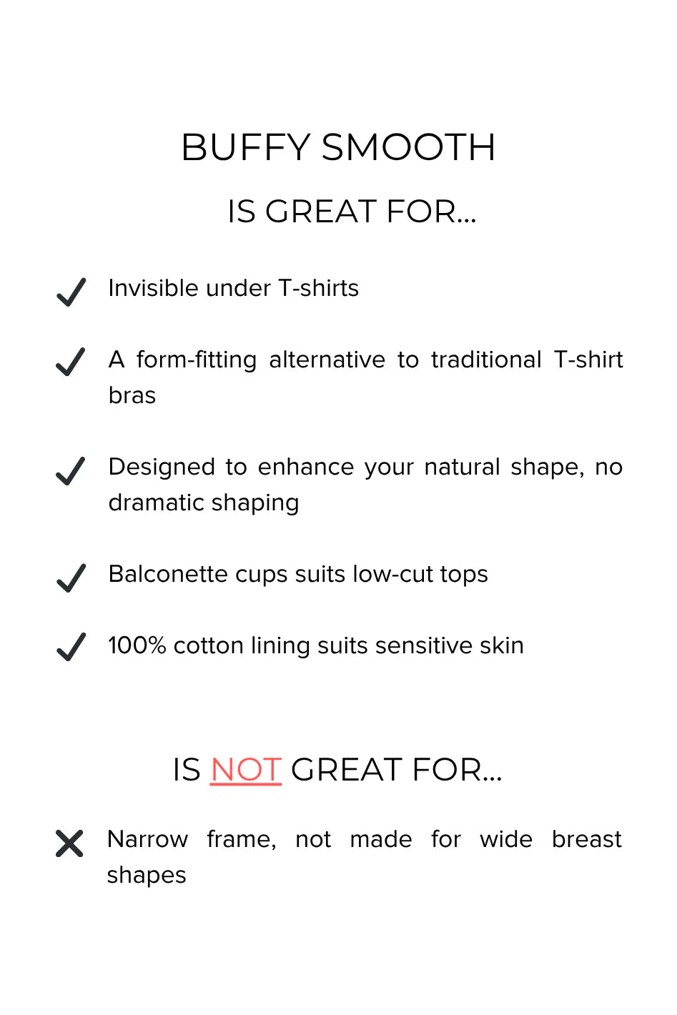 Buffy Smooth Flexwire Balcony T-shirt Bra