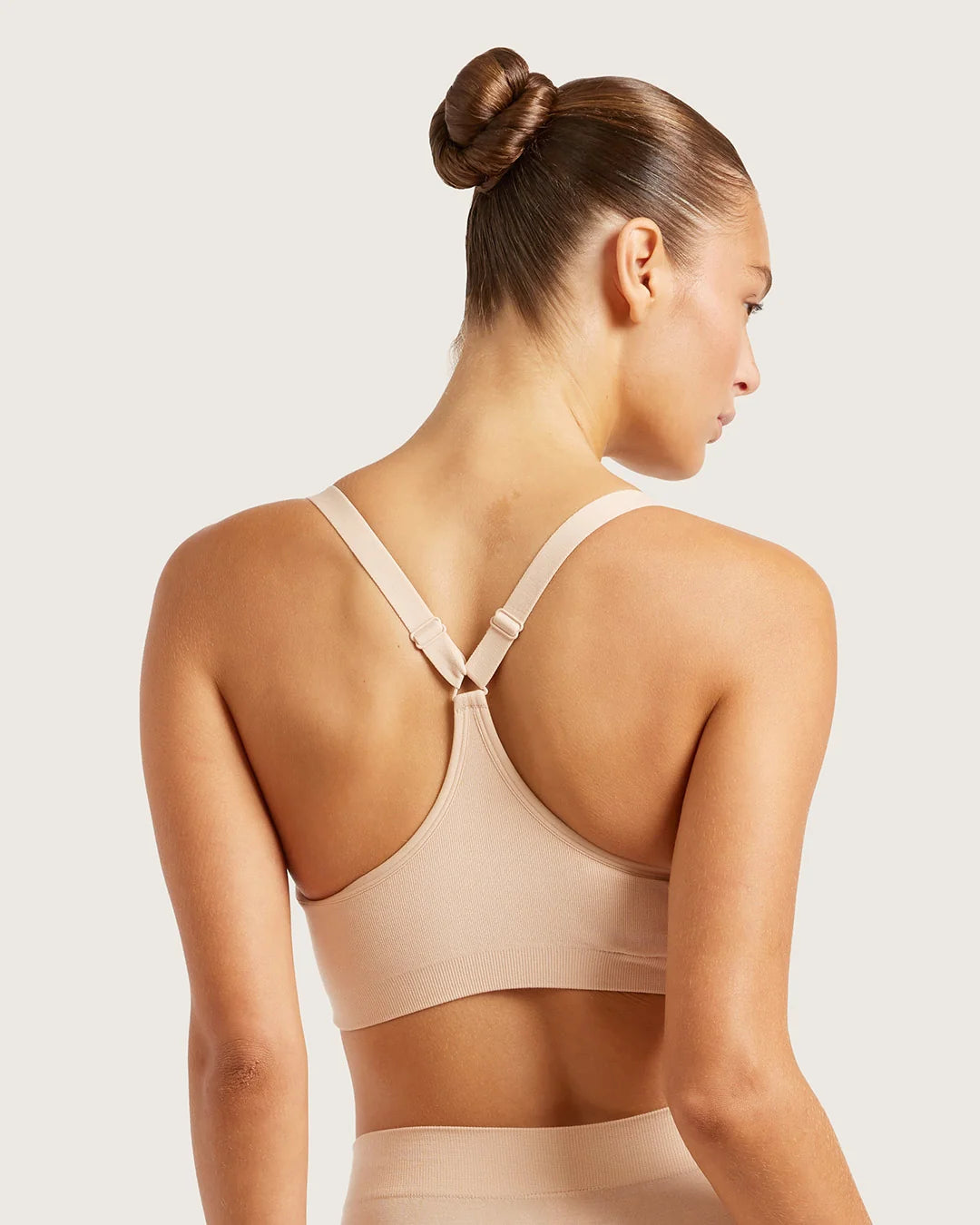 Wireless Full Bust Bamboo Racerback T-shirt Bra (D-F) FBRF - Shell