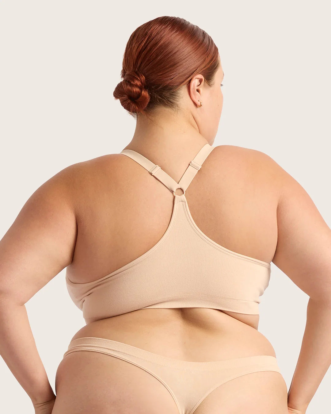 Wireless Full Bust Bamboo Racerback T-shirt Bra (D-F) FBRF - Shell