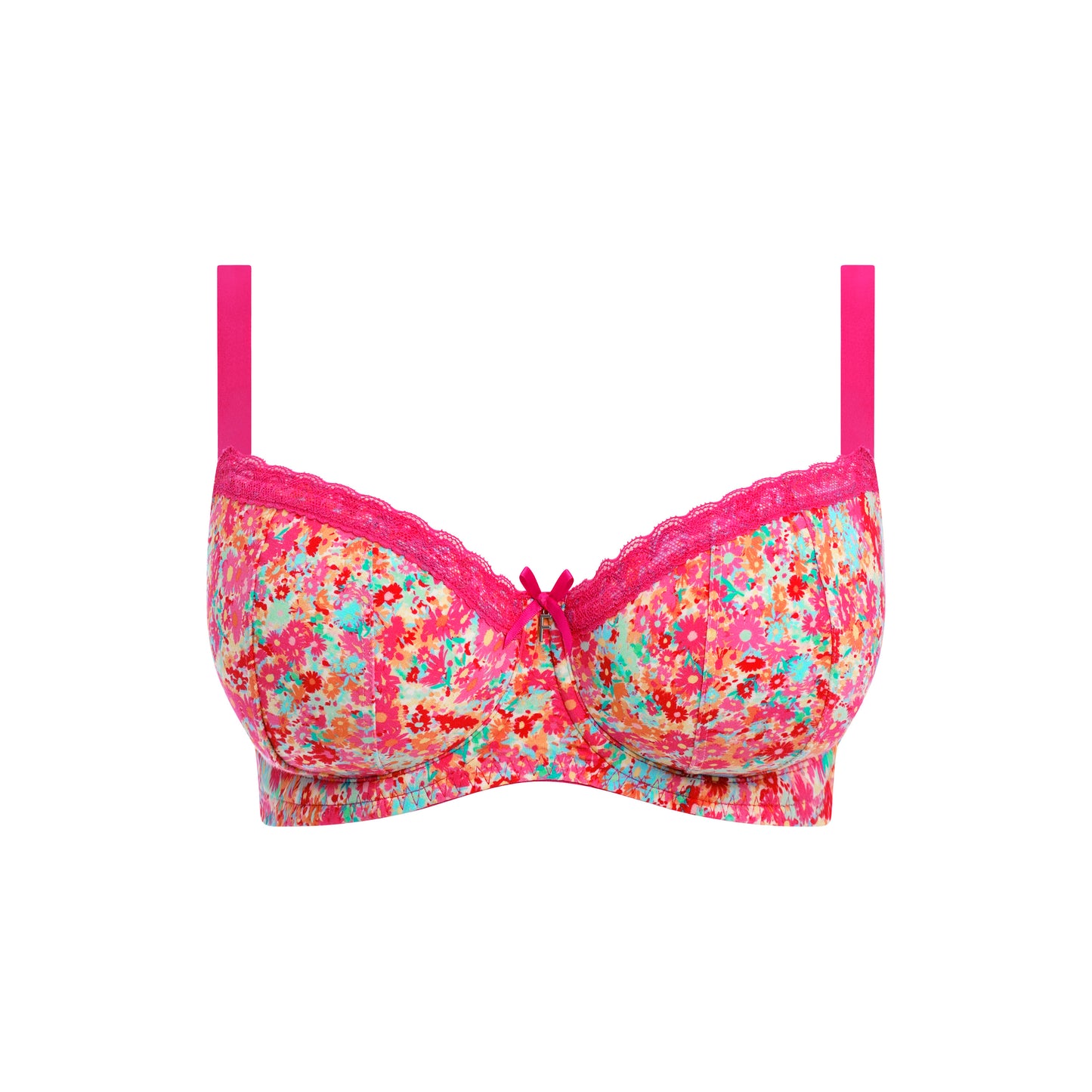 Flirt Padded Half Cup Bra AA403315 HOK - Hot Pink