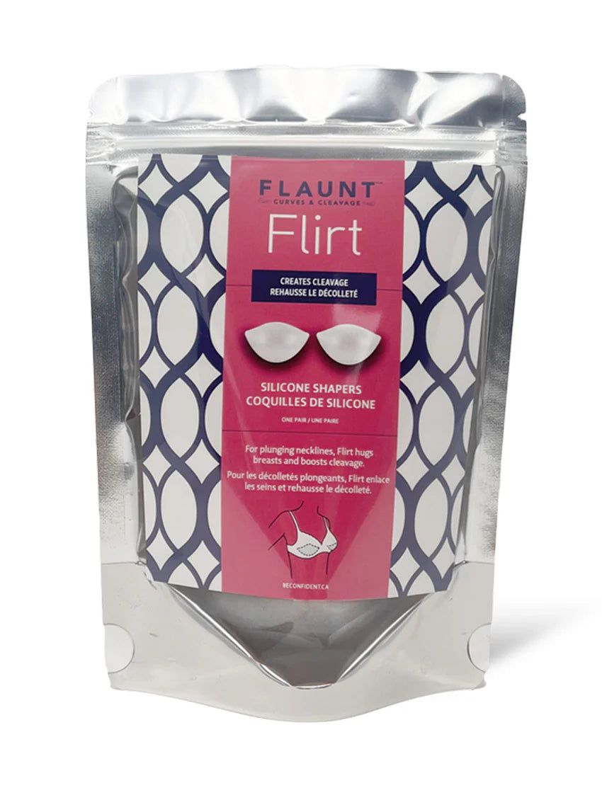 Flaunt Flirt - Creates Cleavage Silicone Shapers - Clear