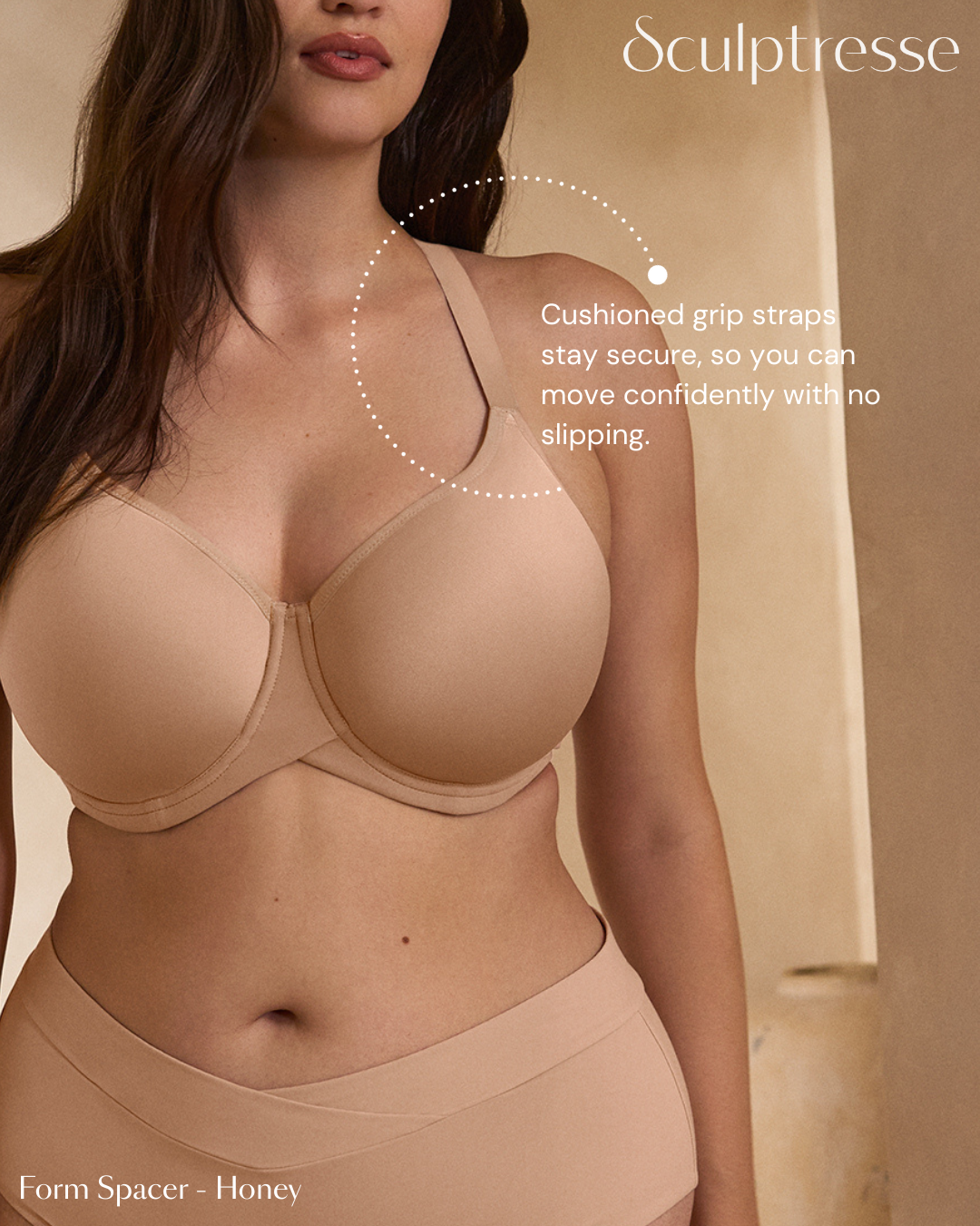 Form Spacer Full Cup T-Shirt Bra 11331 - Honey