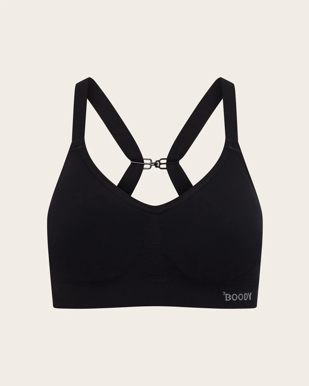 Wireless Full Bust Bamboo T-shirt Bra (D-F) FBTF - Black