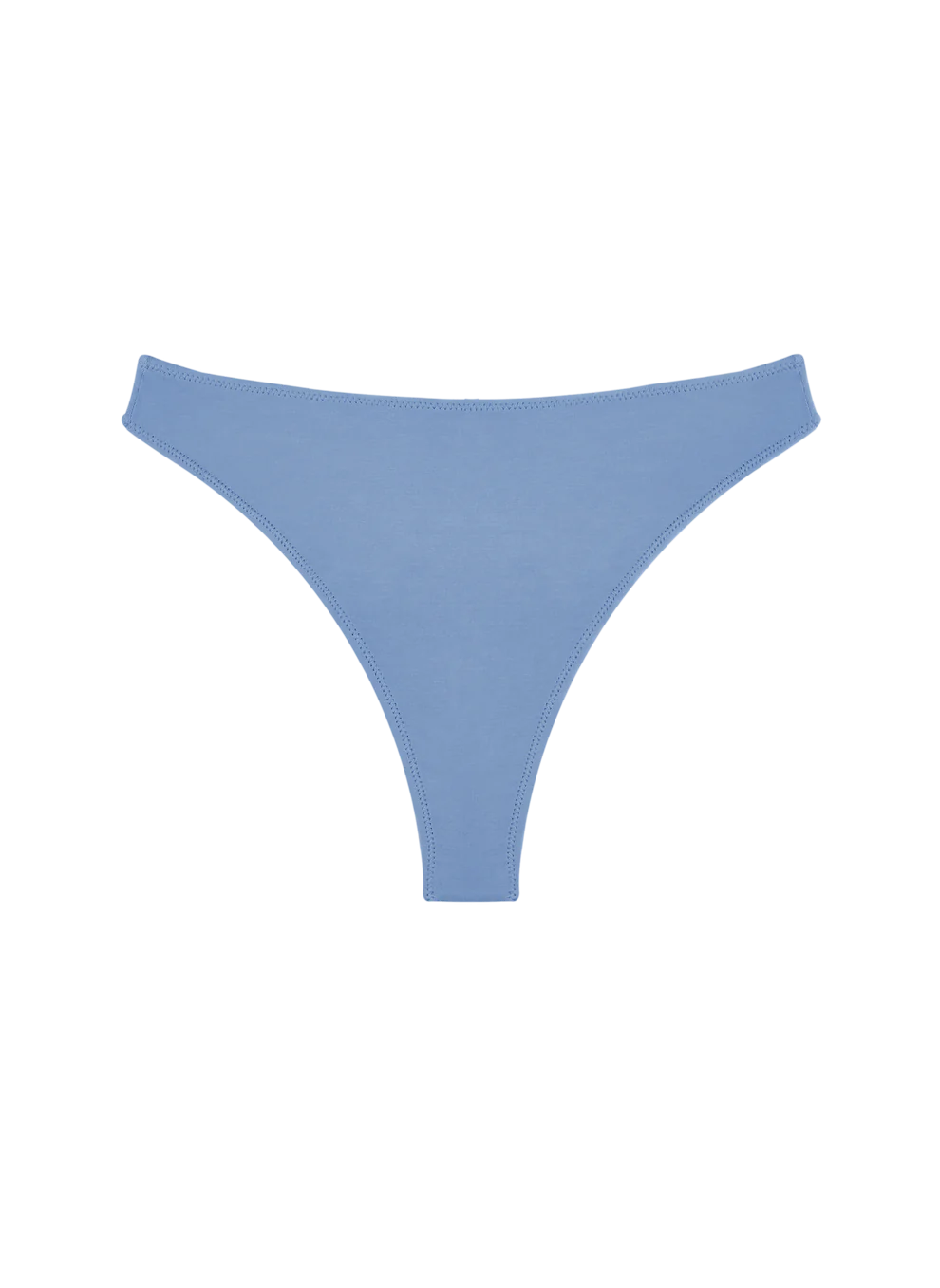 High Rise Mineral Thong (D+) - Hydrangea Blue