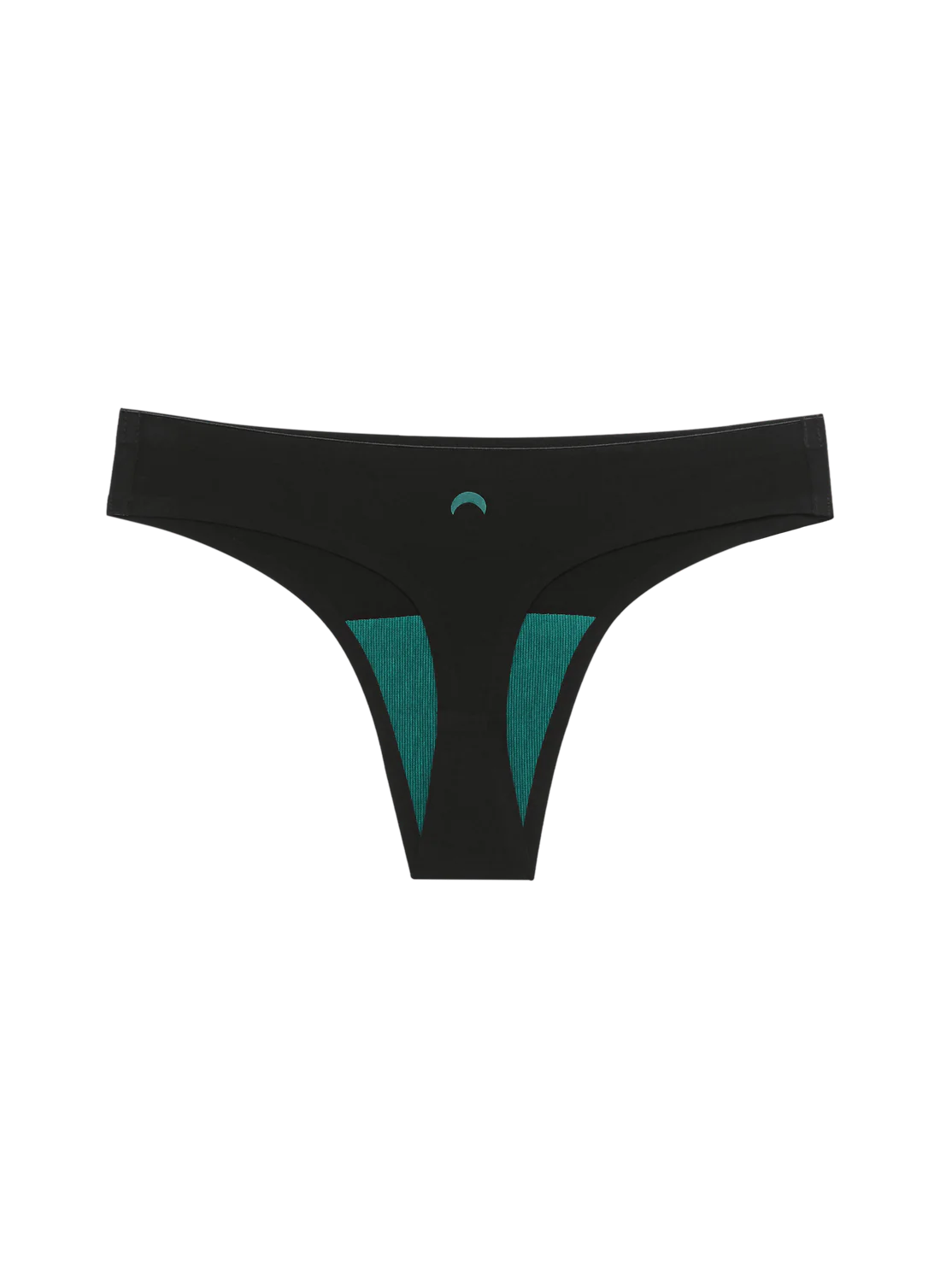 Seamless Low-Mid Rise Mineral Thong - Black