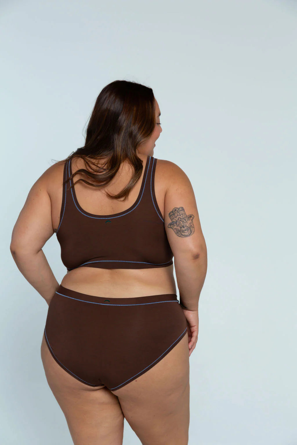 Cheeky (SC) Brief - Brown / Sky Blue