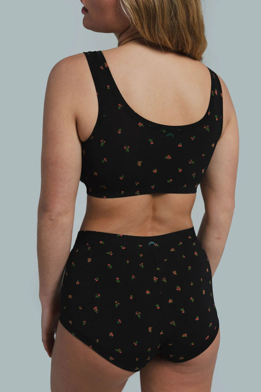 Brief (SC) Panty - Roses black