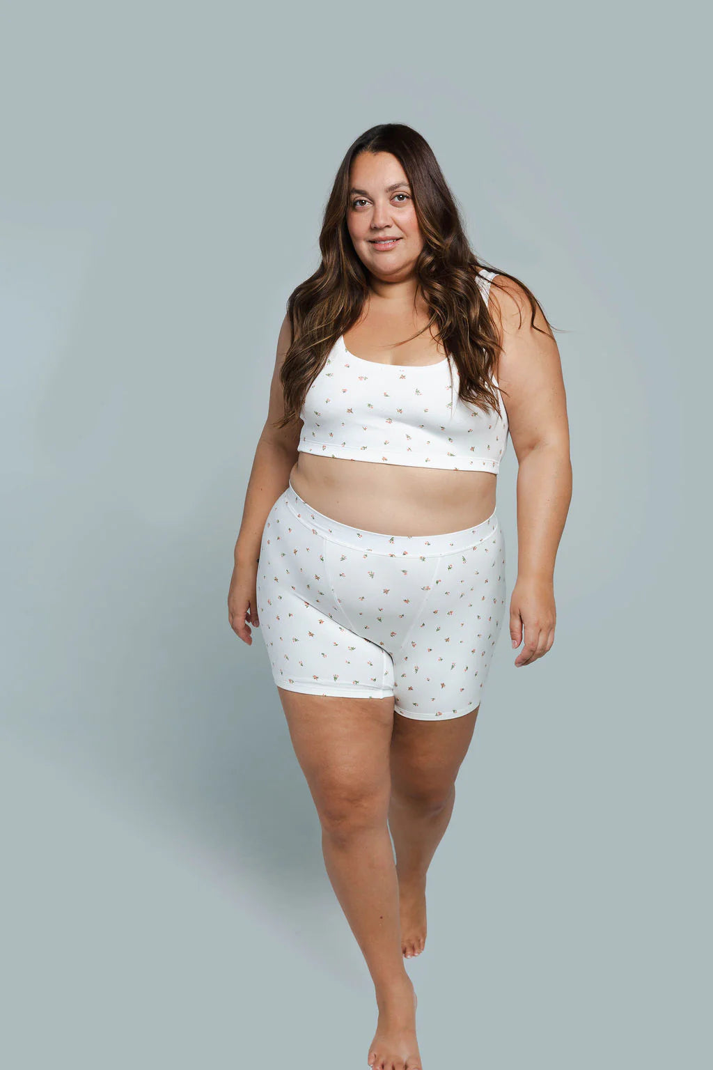 Mid Boxer (SC) - Roses white