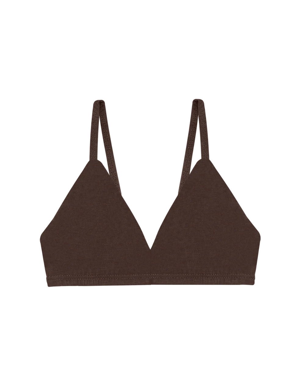Wireless Triangle Bralette - Brown