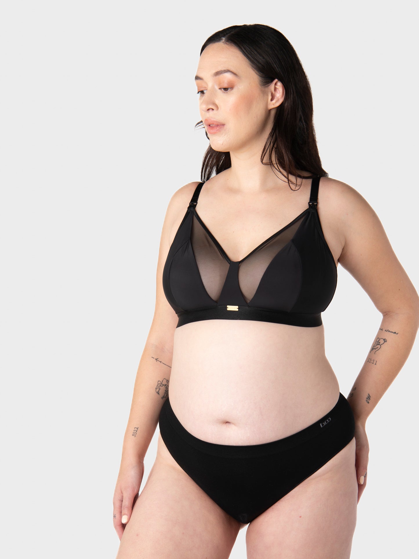 Flawless Wireless Nursing Bra - Black