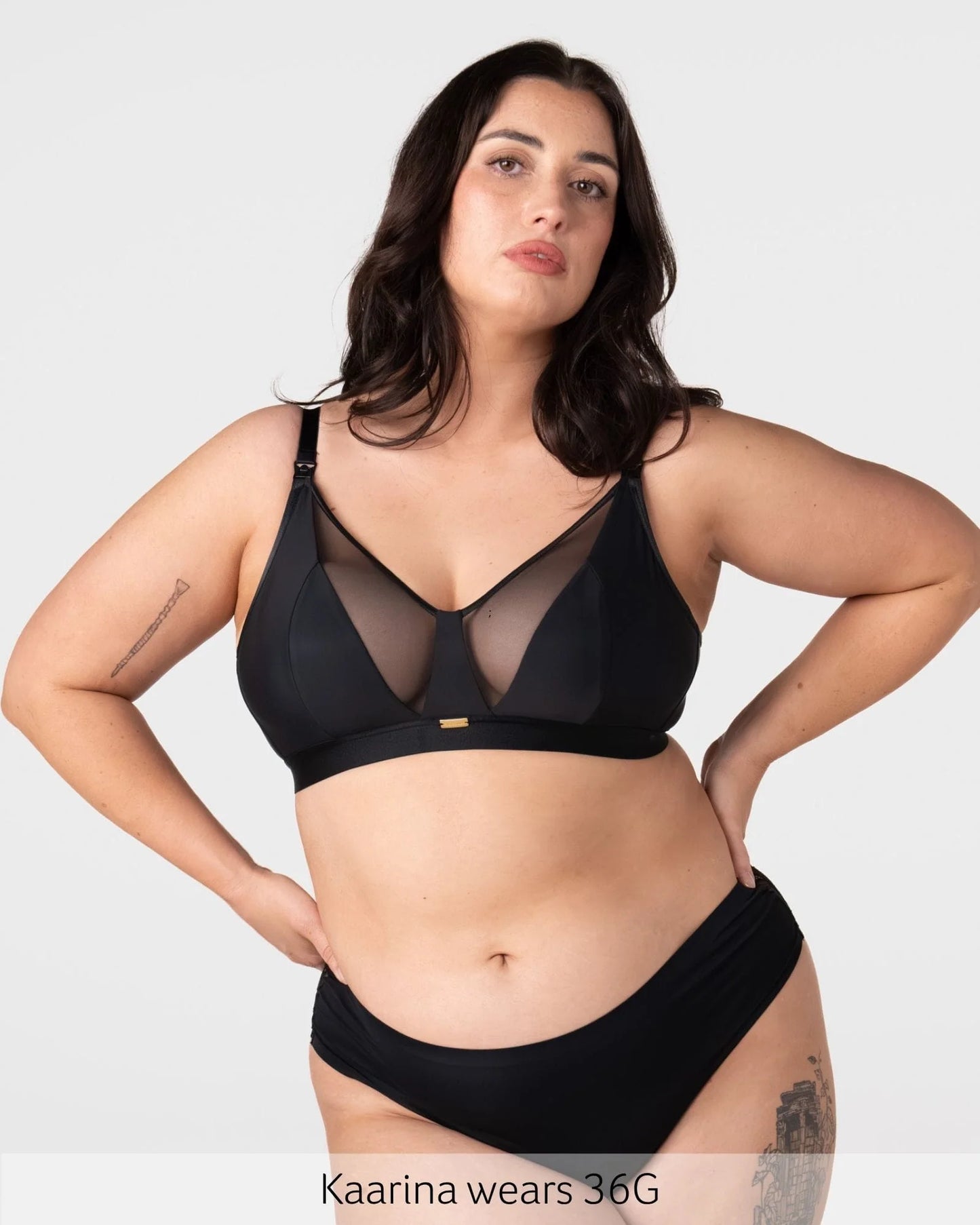 Flawless Wireless Nursing Bra - Black