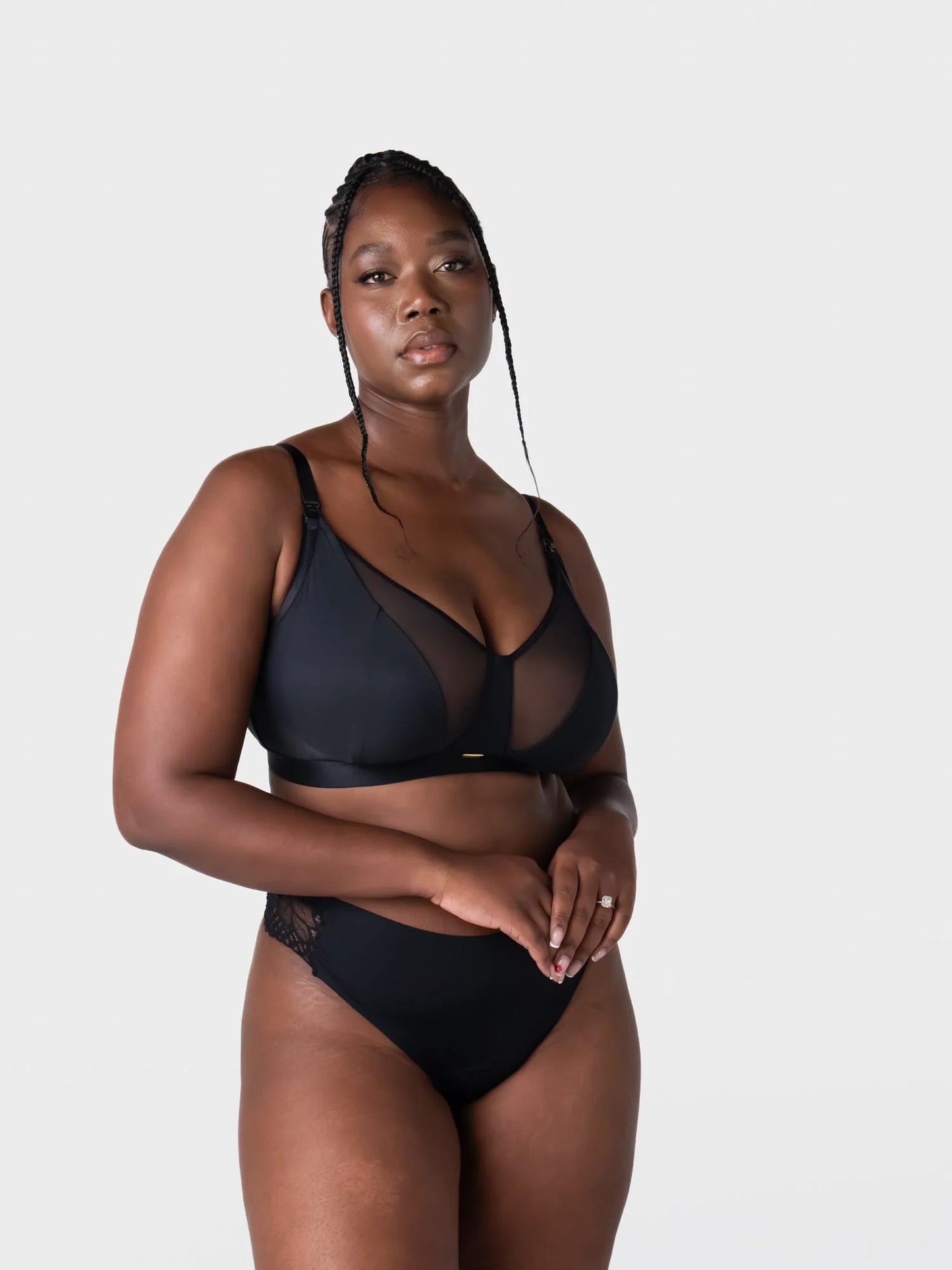 Flawless Wireless Nursing Bra - Black
