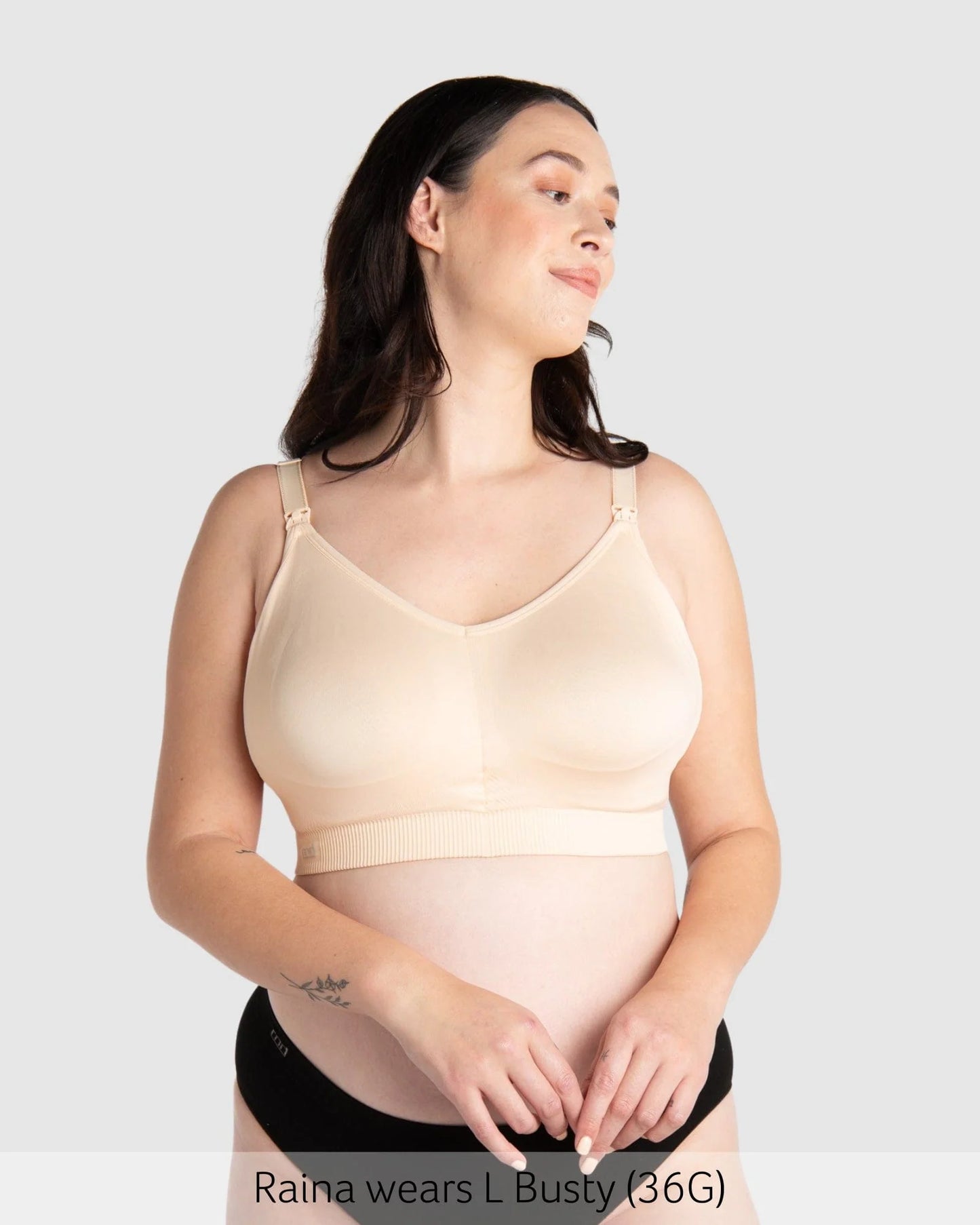 My Everyday Flexfit Wireless Nursing Bra Busty - Latte