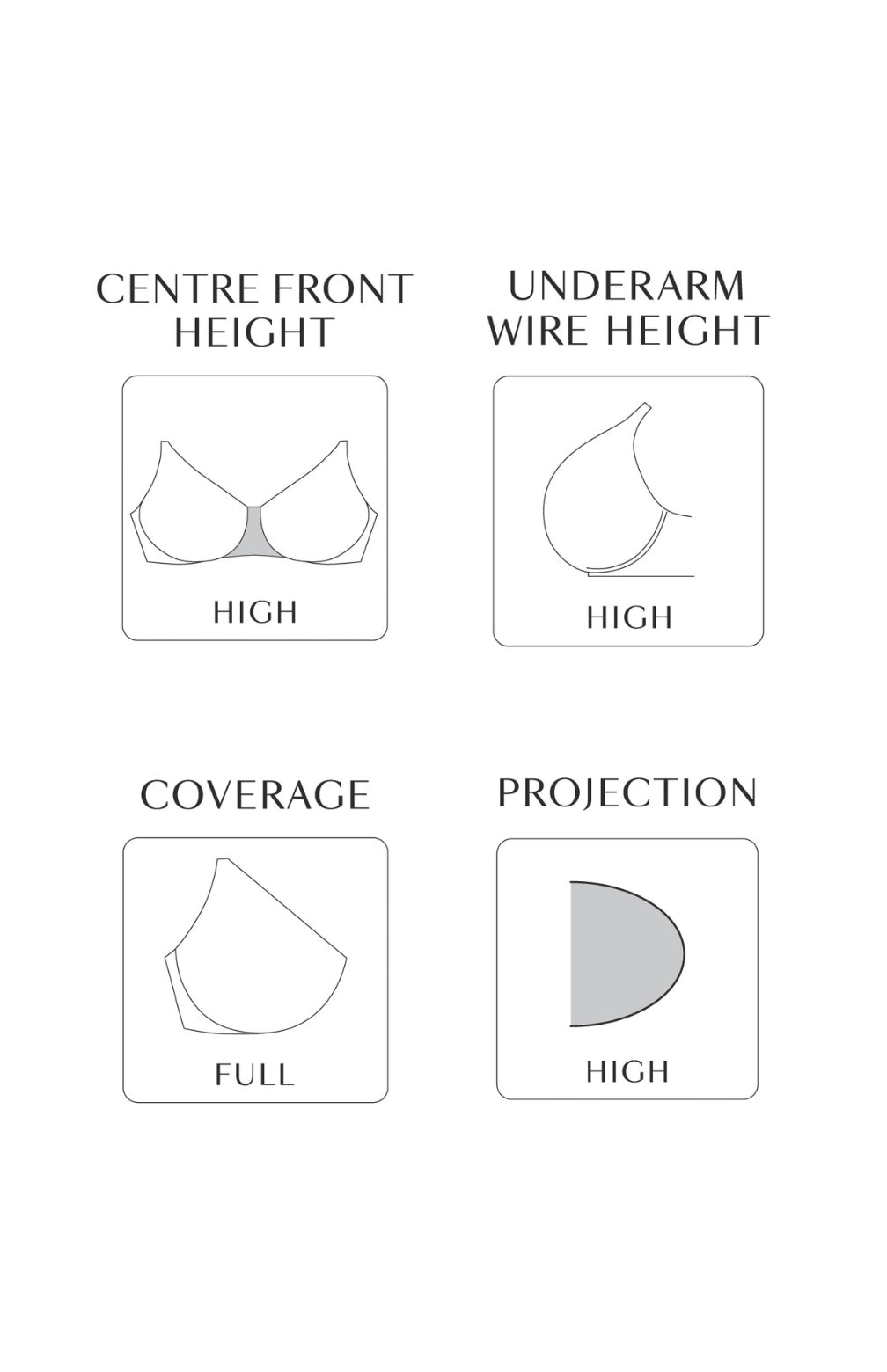 Bliss (SC) Full Cup Bra 10685B - Rose Print
