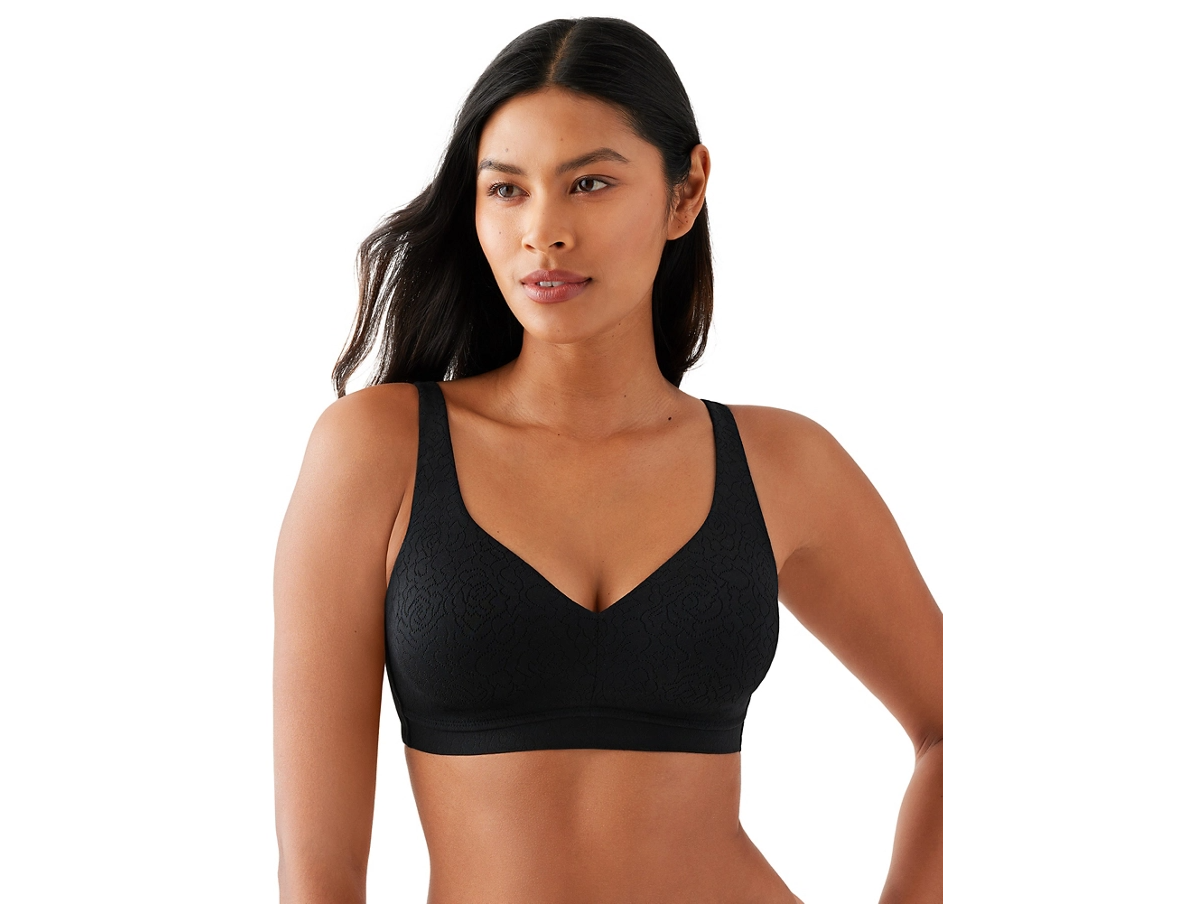 Inside Job Wireless T-shirt Bra 852345 - Black