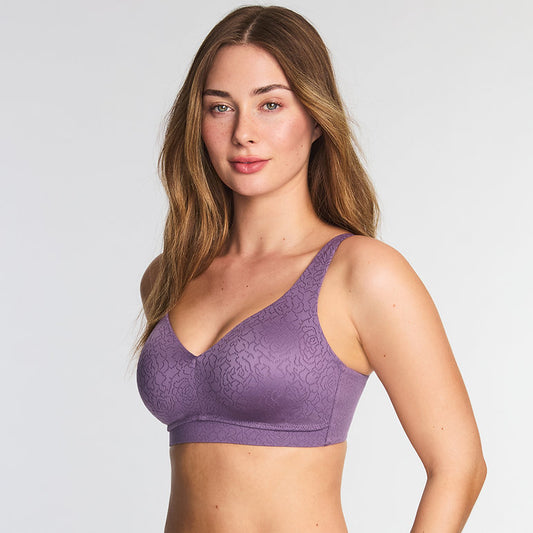 Inside Job (SC) Wireless T-shirt Bra 852345 505 - Italian Grape