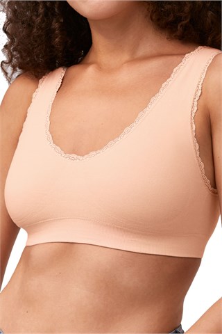Kitty Wireless 69% Cotton T-shirt Bra 44607 - Blush