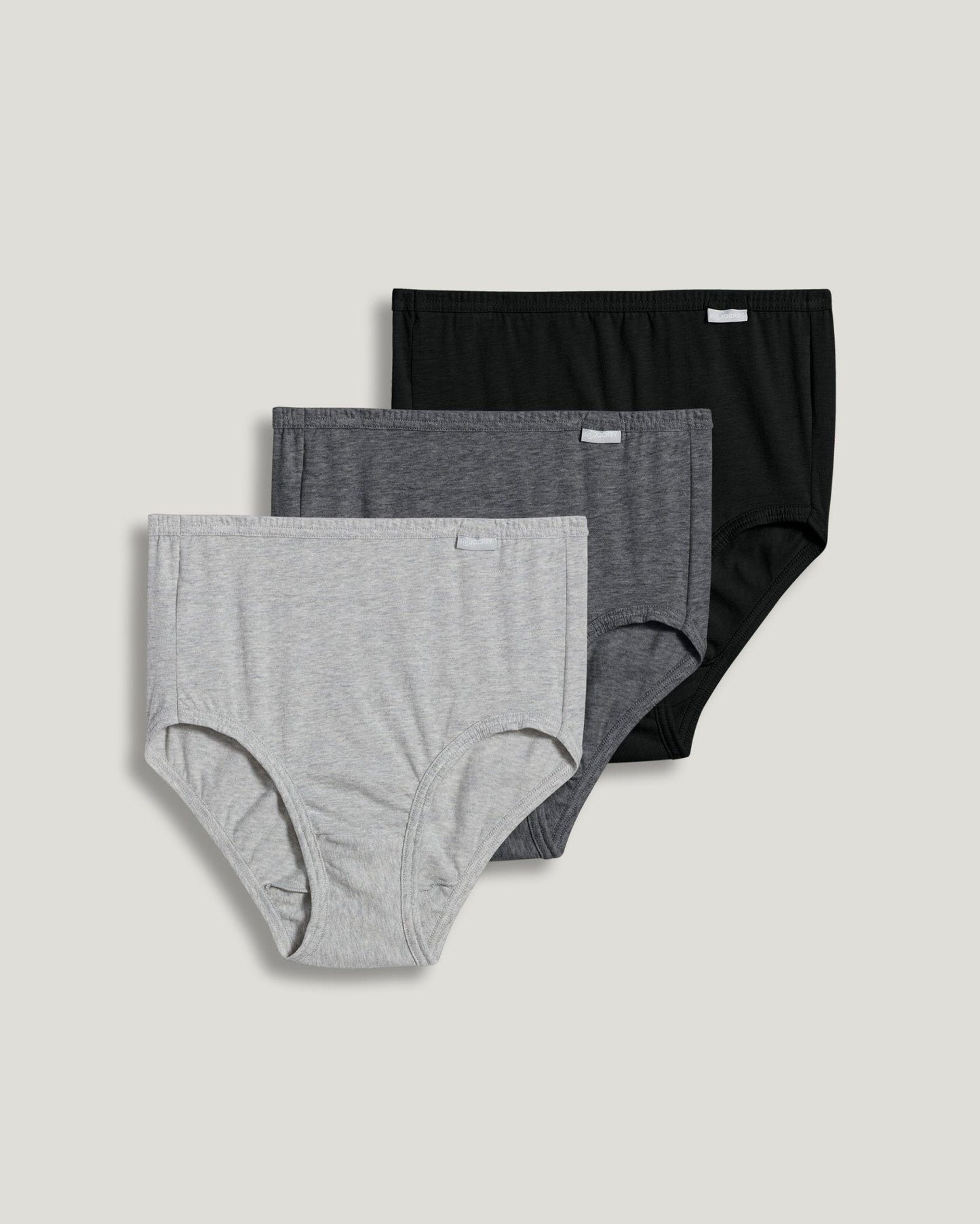 100% Cotton  Elance Brief 3 Pack 7460/7465 998 - grey heather / charcoal heather / black