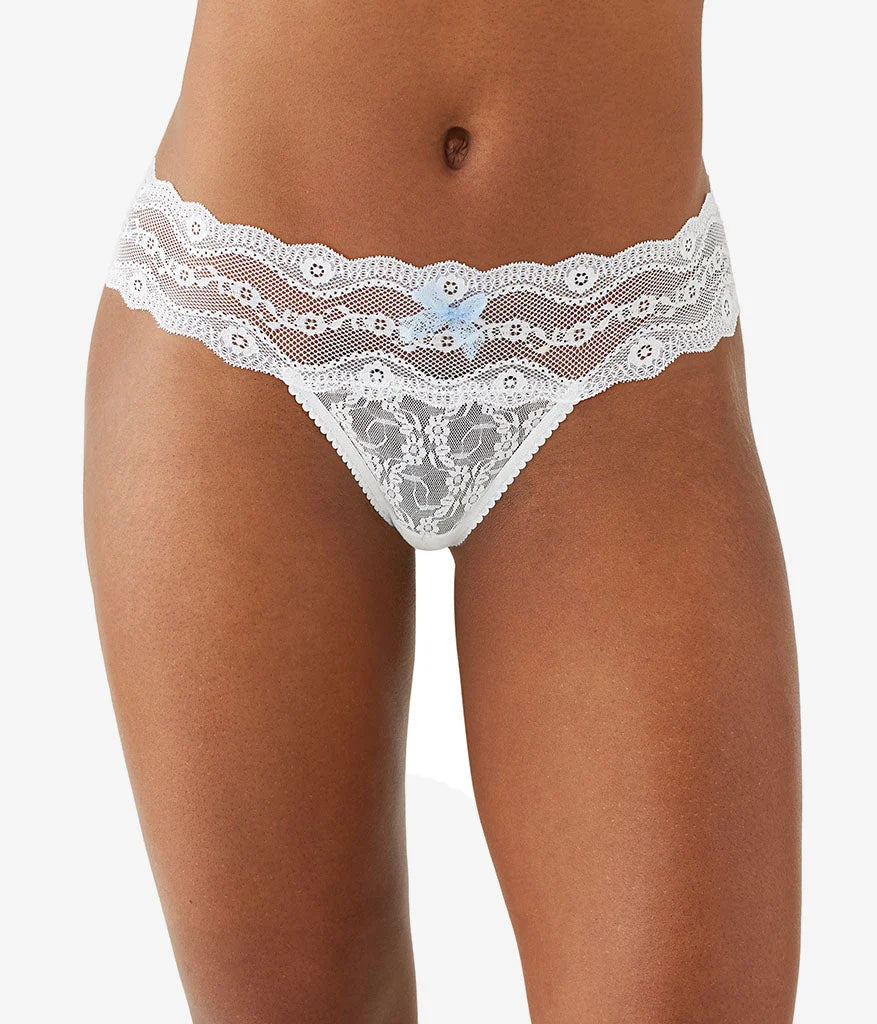 Lace Kiss Thong 970182 - White