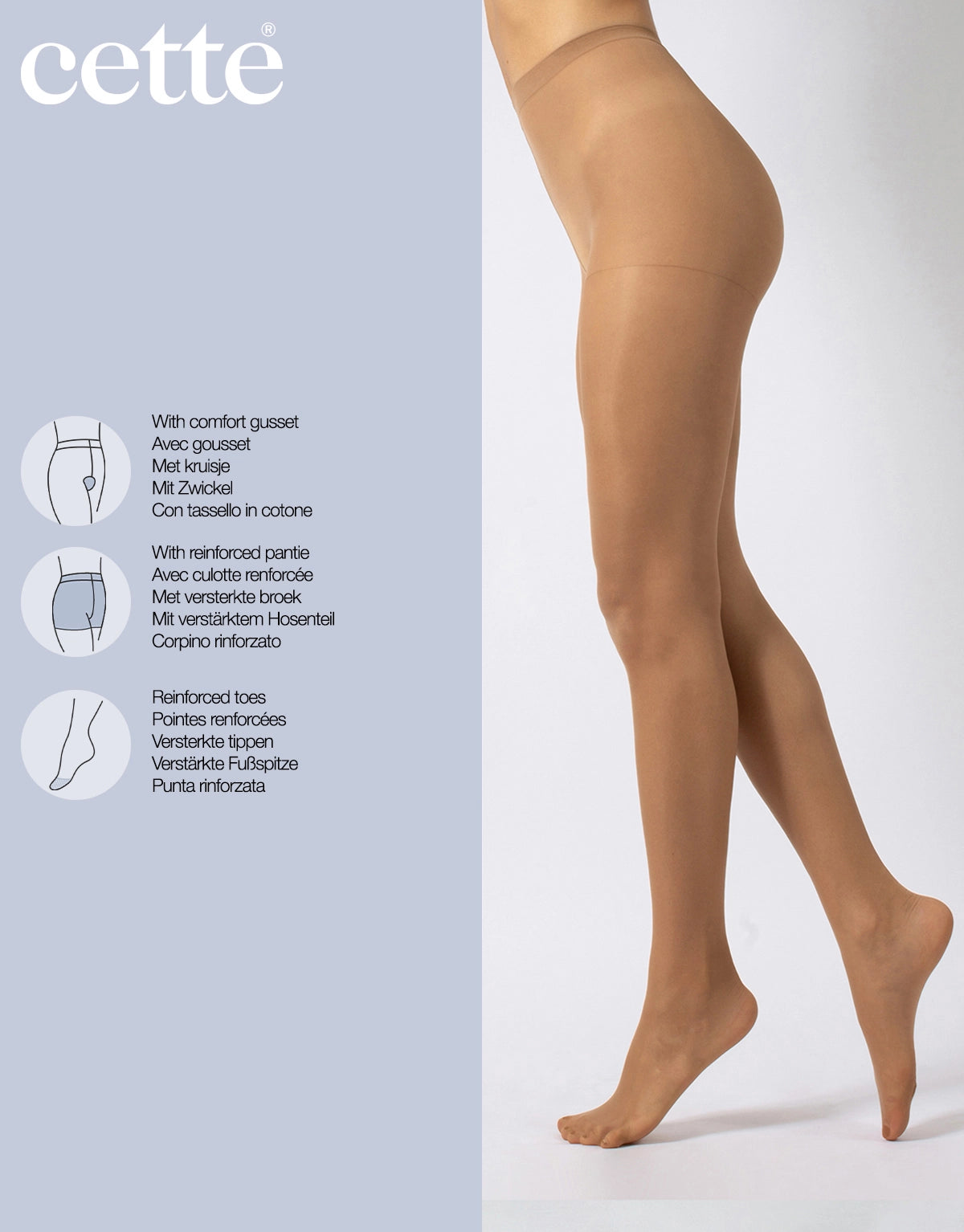 Lucca Sheer 20 Den Tights - Black or Natural
