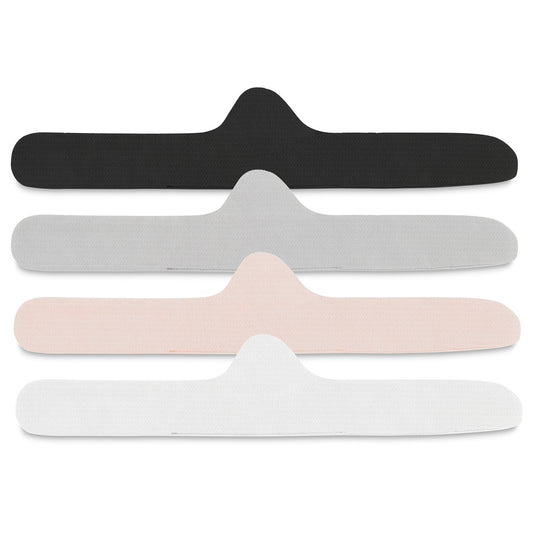 PURE Organic Cotton Bra Liner (4-pack) - Onyx Black, Pearl White, Blush Pink, Stone Grey