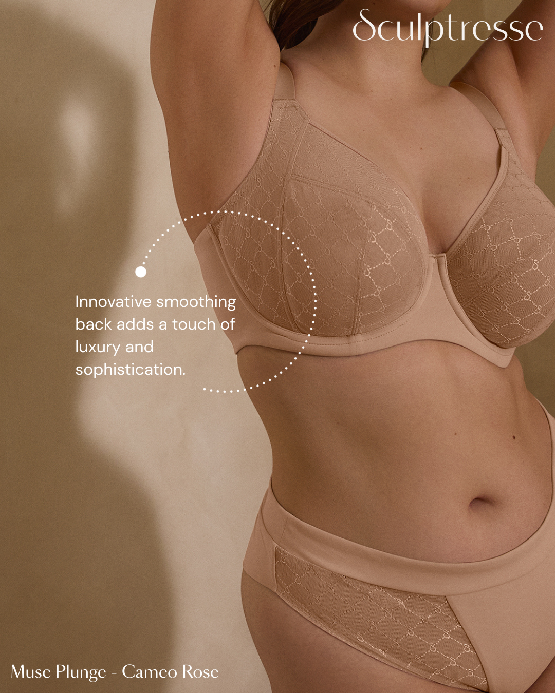 Muse Plunge Bra 11446 - Cameo Rose