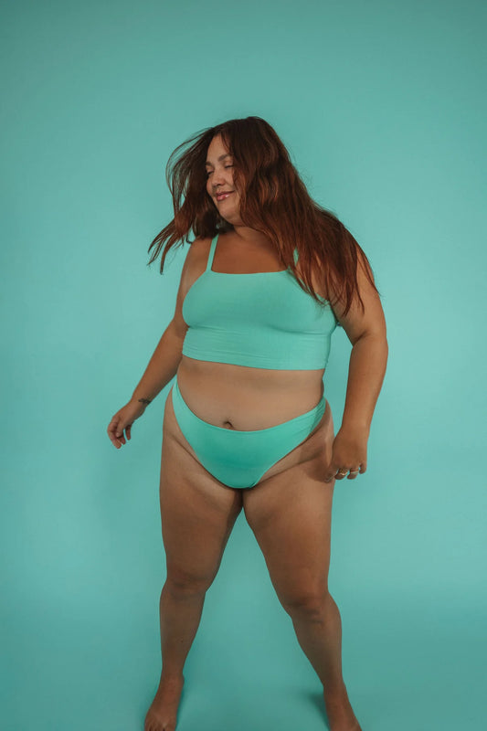 Wireless Tata (SC) Crop Cami - Blue Crush