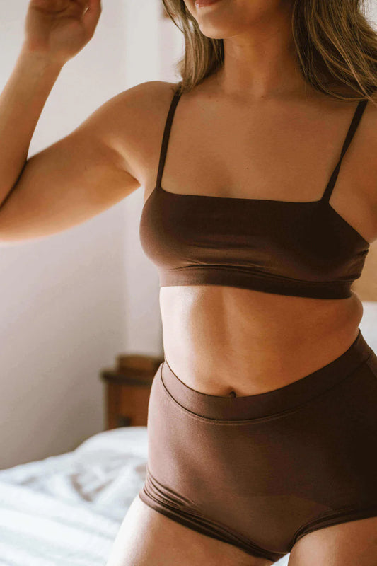 Wireless Tata Bralette - Brown