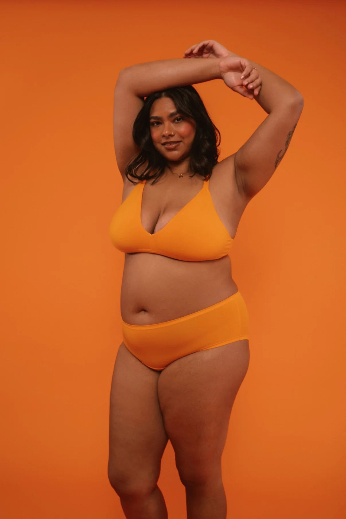 Wireless Triangle Bralette (SC) - Creamsicle