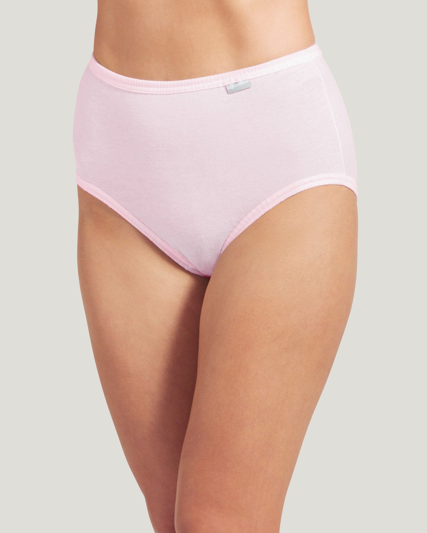 100% Cotton  Elance Brief 3 Pack 7460/7465 902 - Ivory/Light/Pink Shadow