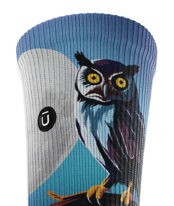 Owl Night Long Unisex Performance Crew Socks