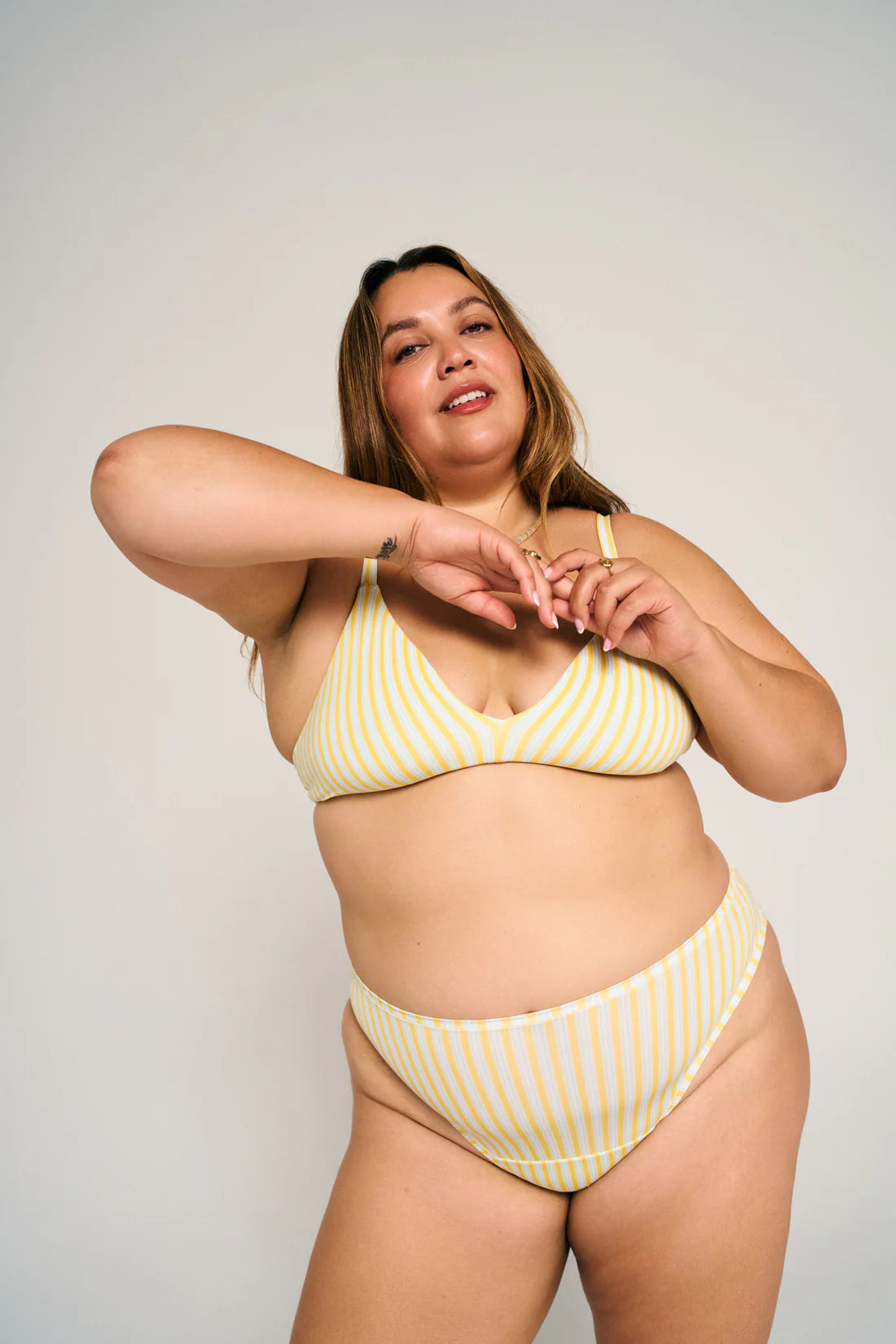 High Rise Bikini (SC) Panty - Riviera Stripe