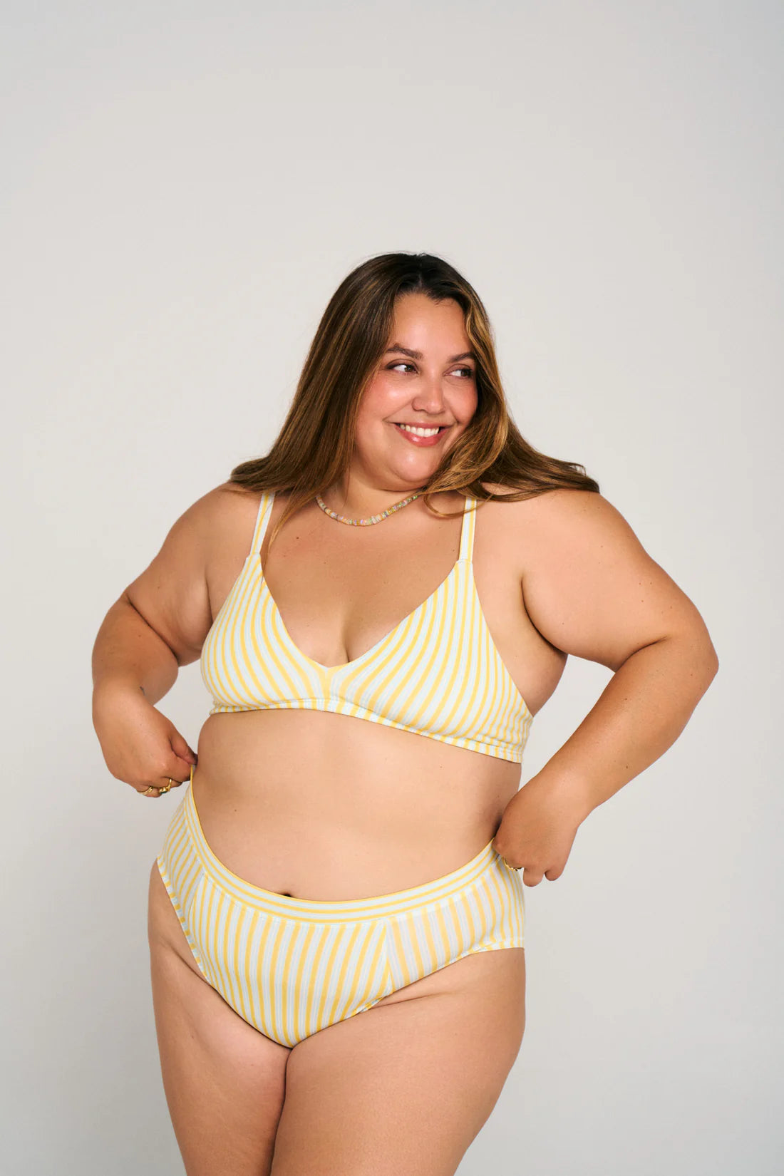 Wireless Triangle (SC) Bralette - Riviera Stripe