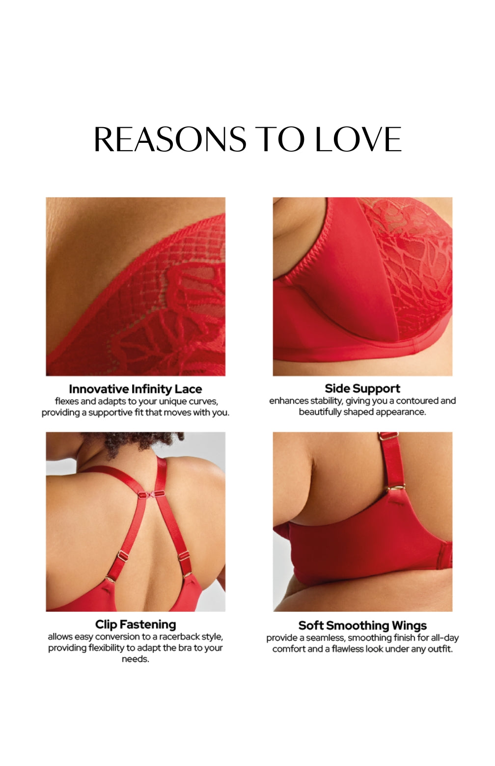 Sophia Plunge Bra 11196 - Red