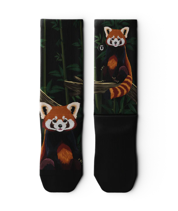 Red Panda Unisex Performance Crew Socks