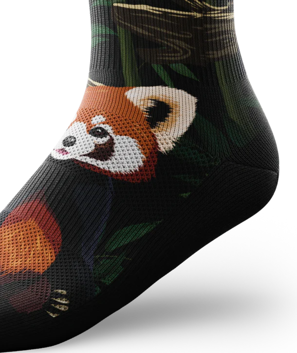 Red Panda Unisex Performance Crew Socks