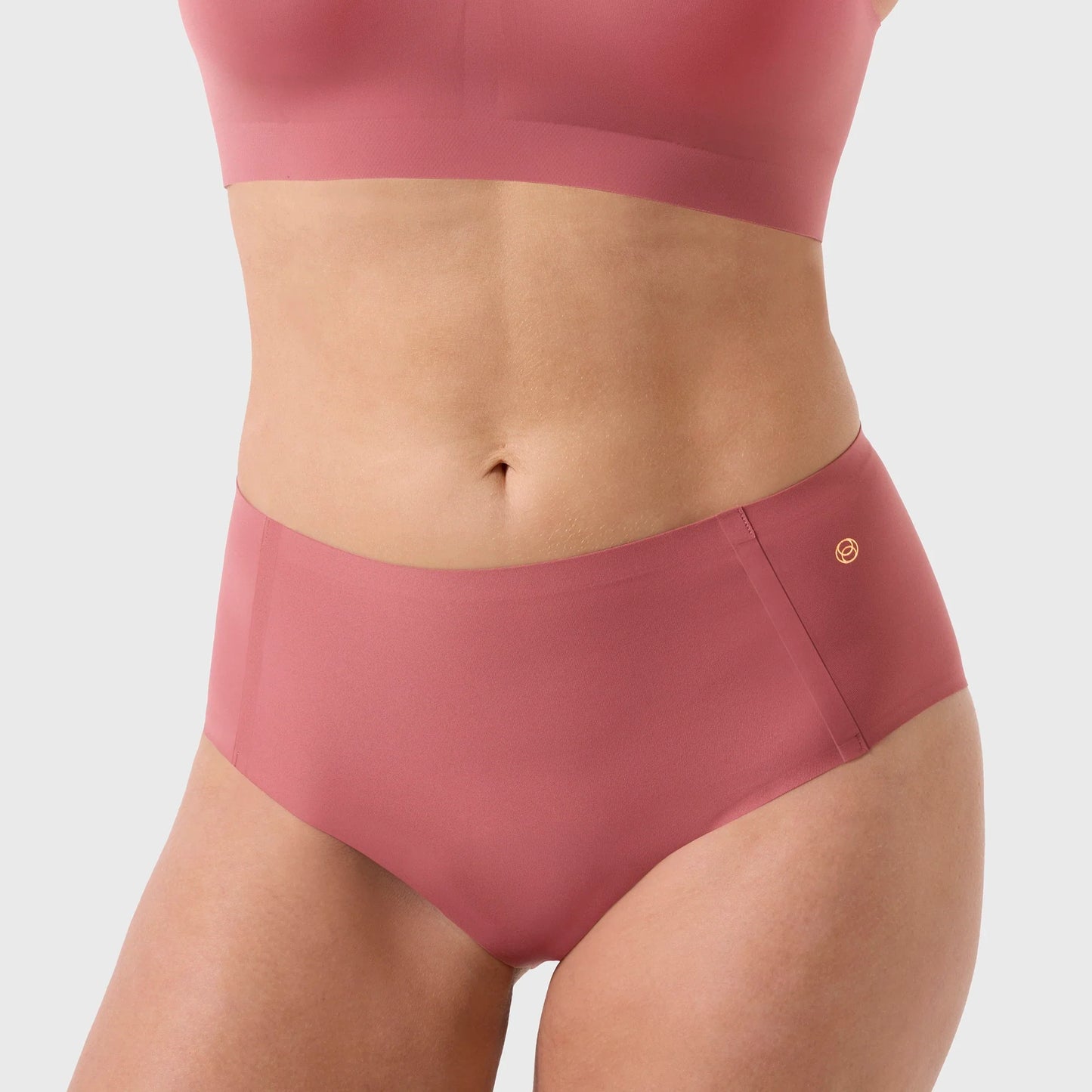 High (SC) Waisted Retro Bikini - Pink Canyon