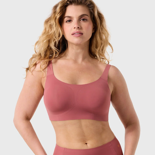 Structured Scoop (SC) Wireless T-shirt Bra - Pink Canyon