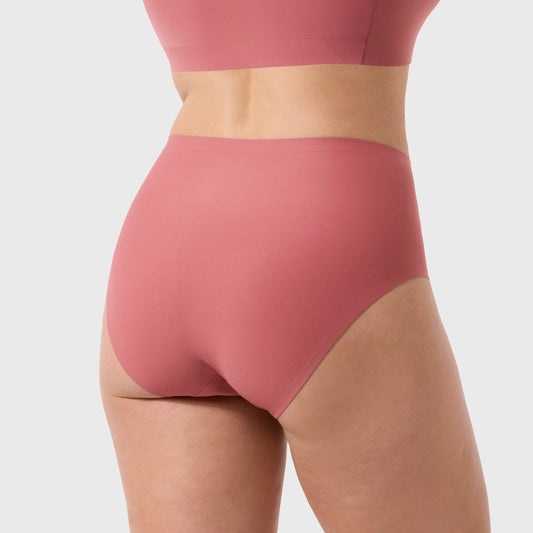 High (SC) Waisted Retro Bikini - Pink Canyon