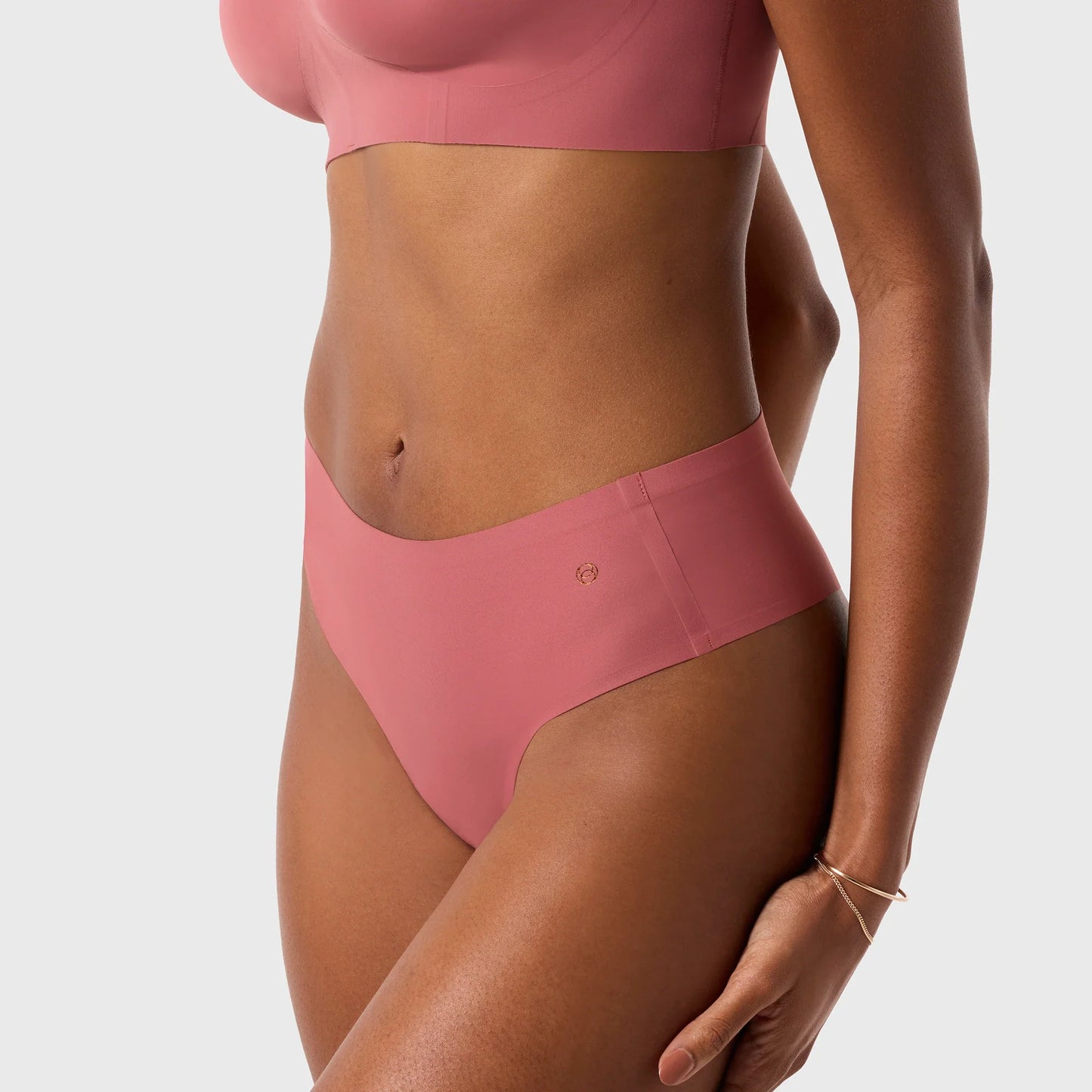 High (SC) Waisted Thong - Pink Canyon