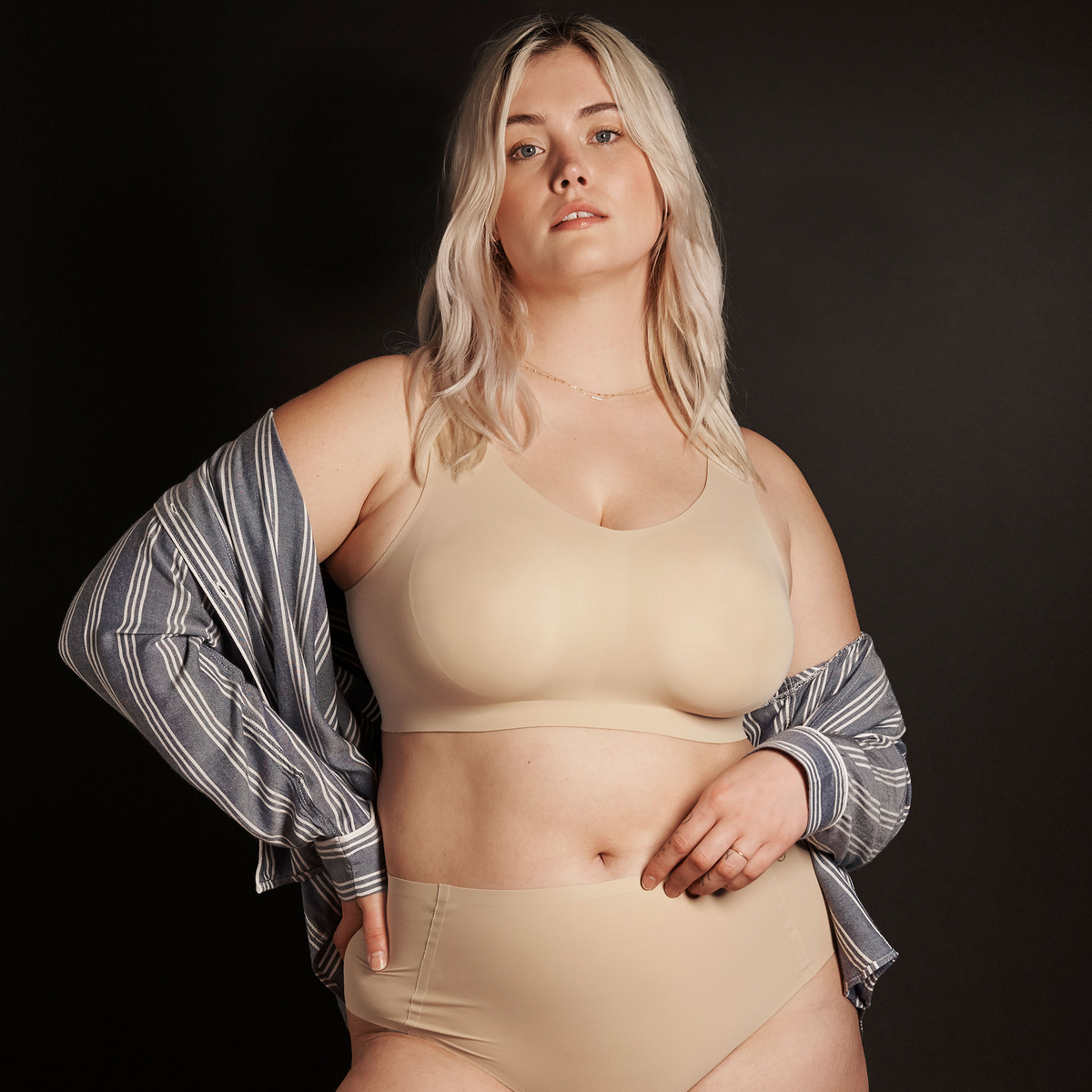 Defy Wireless T-shirt Bra - Sand