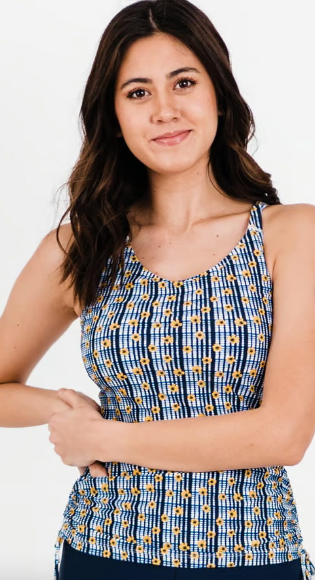 Maya Tankini Swim Top - Sunflower Picnic