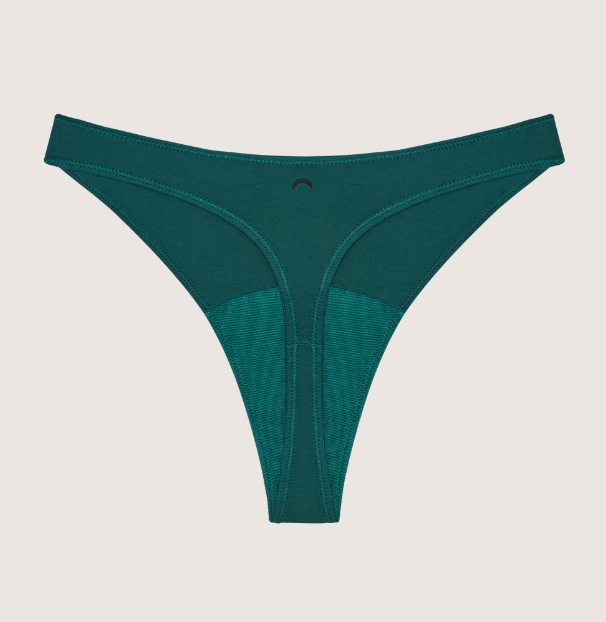 High Rise Mineral Thong - Green