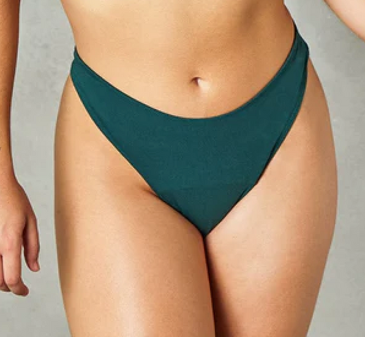 High Rise Mineral Thong - Green