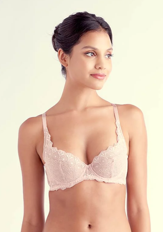 Naomi Petite Demi-cup Bra Y008 - Whisper Pink