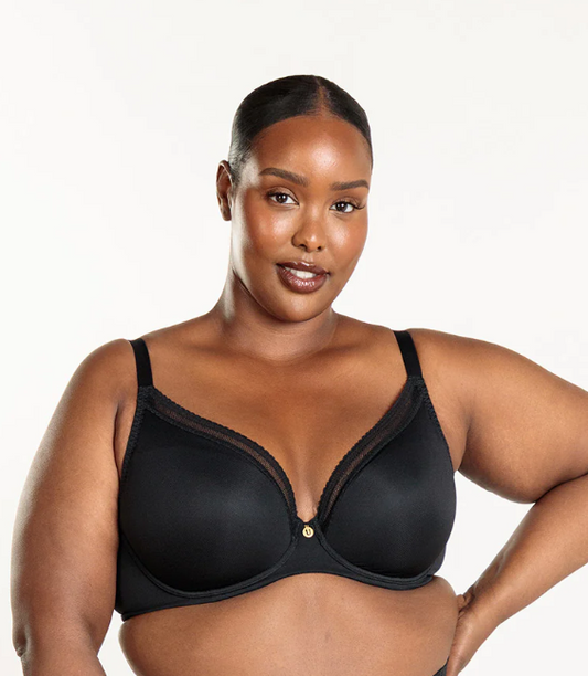 Annette Smooth Flexwire Plunge T-shirt Bra - Black