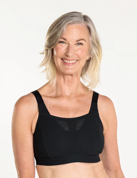 Pulse Wireless Padded Sport Bra - Black