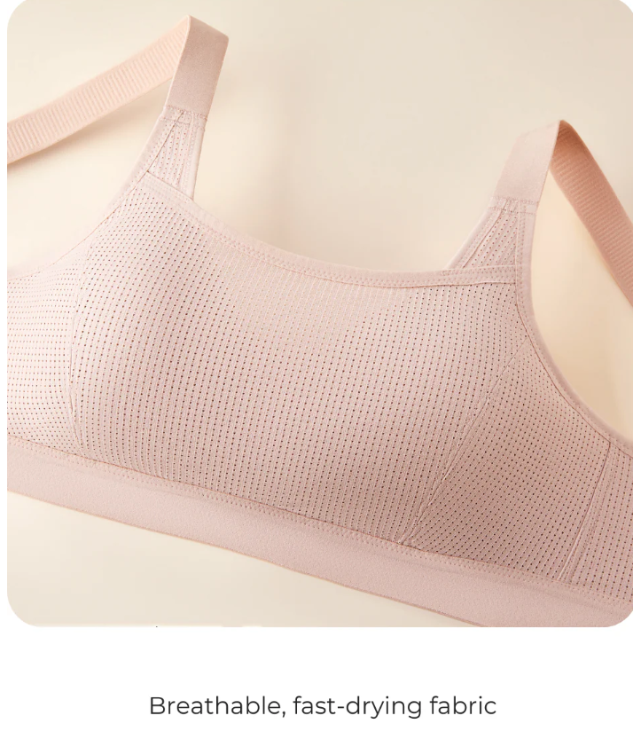 Pulse Wireless Padded Sport Bra - Black