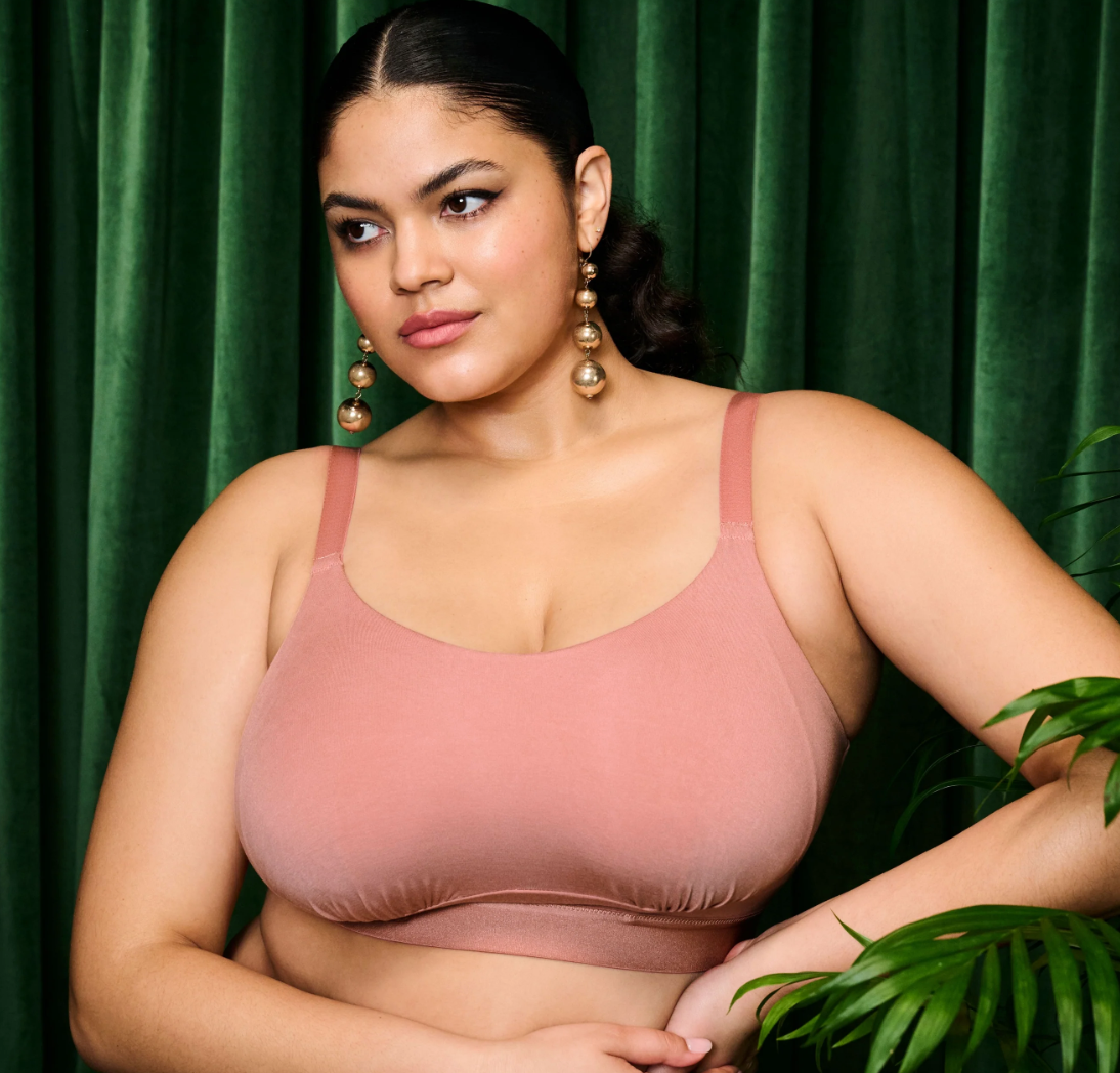 Downtime Wireless Bralette EL301417 ASE - Ash Rose